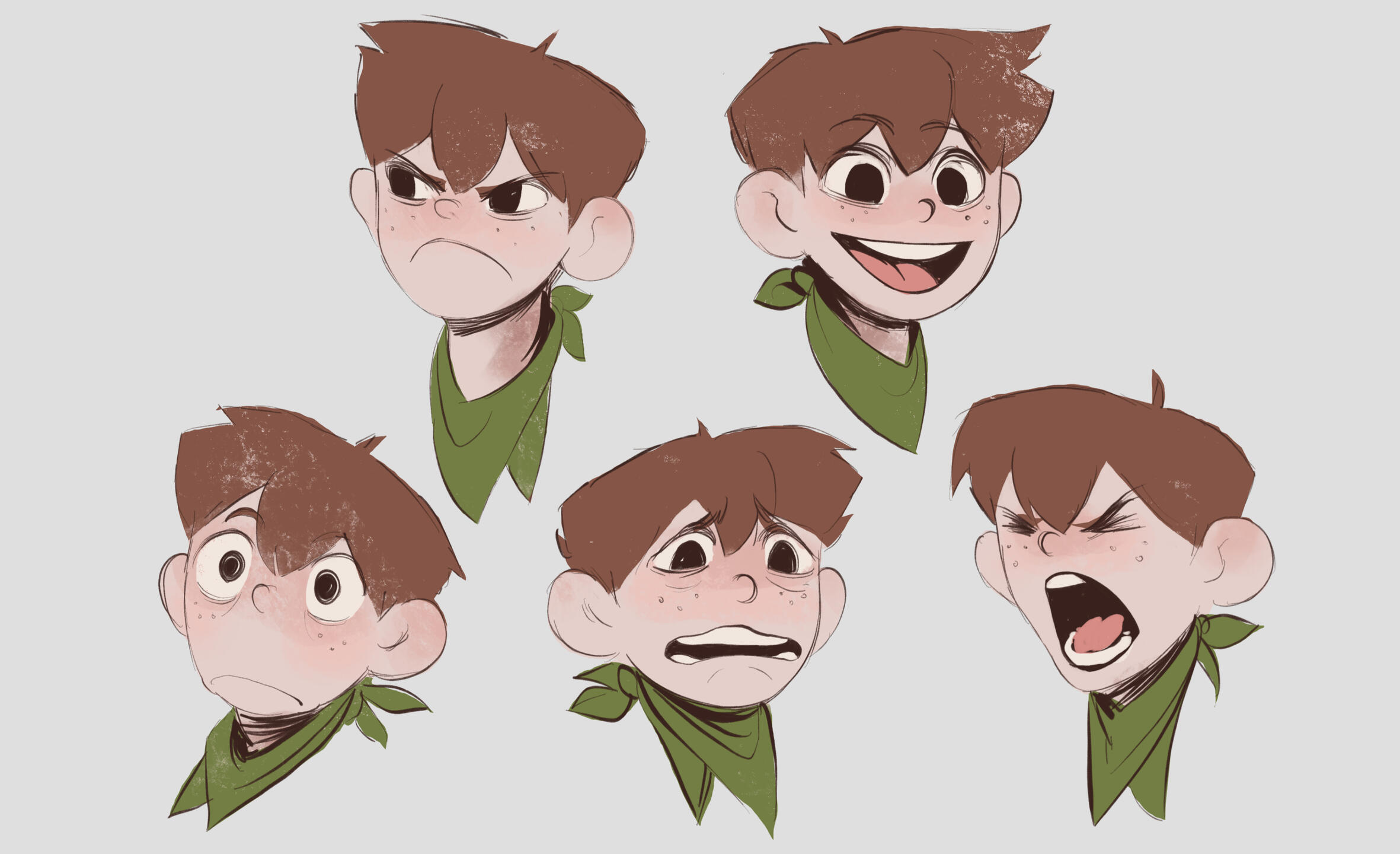 Young Cillian - Expression Sheet Young Cillian - Expression Sheet